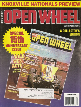 OPEN WHEEL 1995 SEPT - 15th ANNIVERSARY ISSUE, SALEM SPEEDWAY, AJ, INDY 500